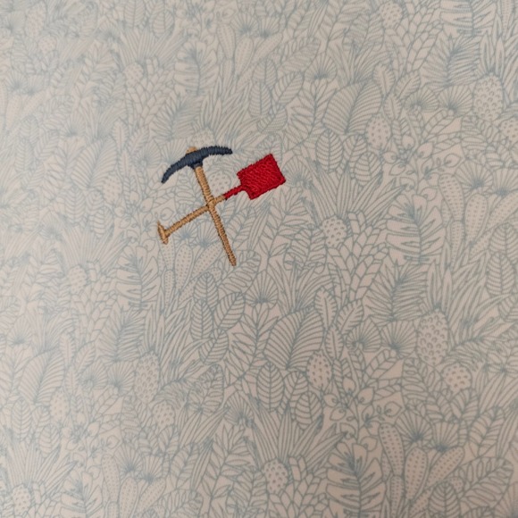 Johnnie O Featherweight XXL Blue Floral Golf Polo Shirt Sun Protection - Picture 3 of 10